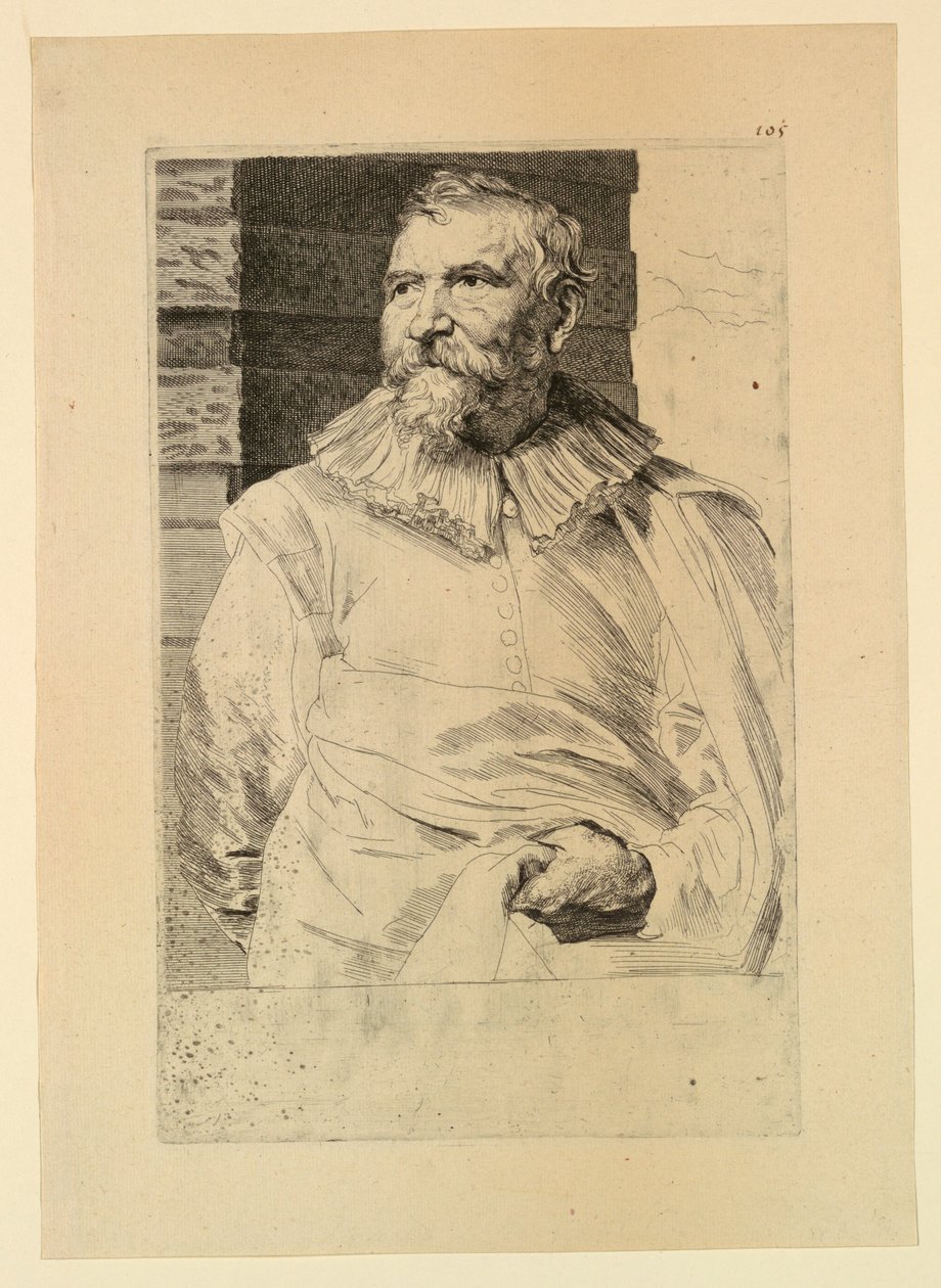 Portrett av Adam van Noort, fra Icons of Princes of Men av Anthony van Dyck