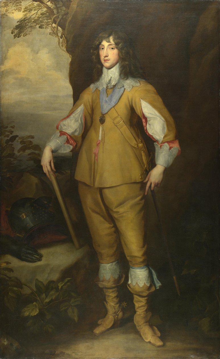 Portrett av Charles I Louis 1617-1680, kurfyrst Palatine, ca 1637 av Anthony van, Dyck