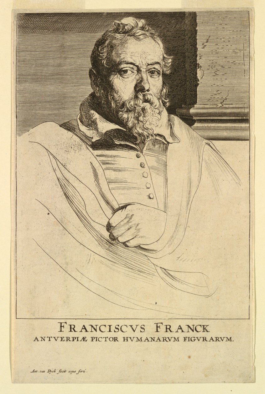 Portrett av Frans Francken, fra Icons of Princes of Men av Anthony van Dyck