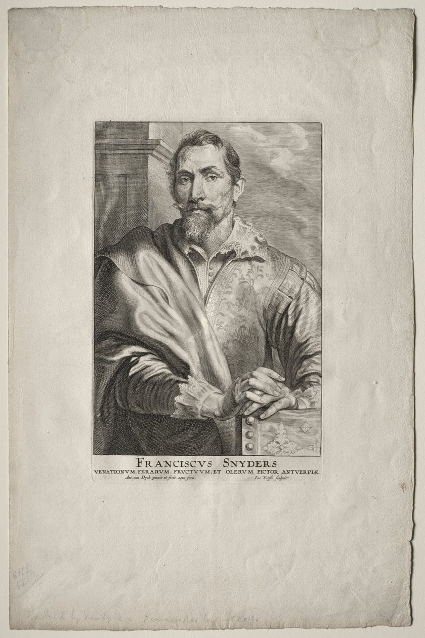 Portrett av Frans Snyders. av Anthony van Dyck