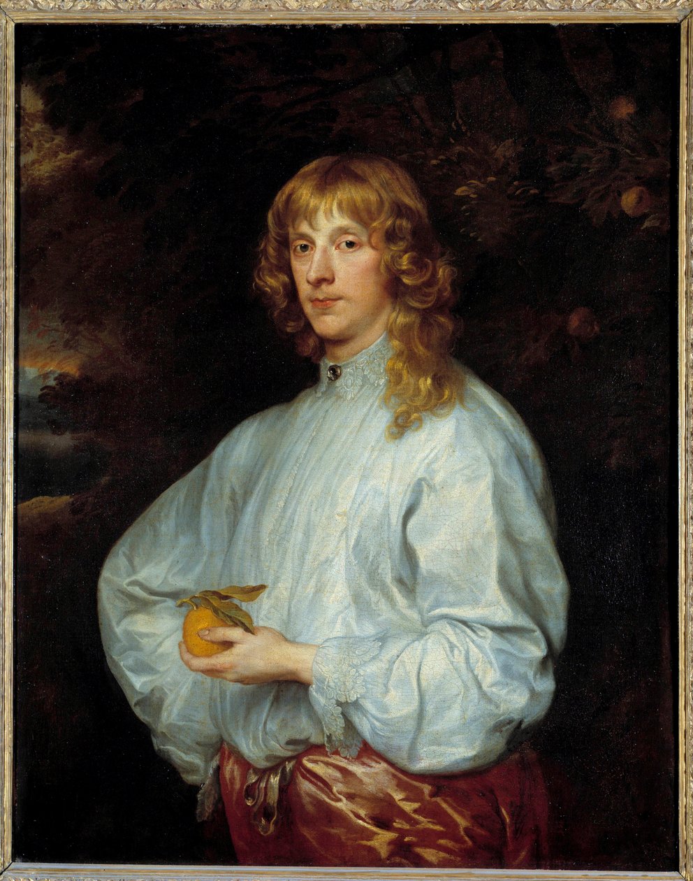 Portrett av James Stuart, hertugen av Lennox, deretter av Richmond (1612-1655) med eple d