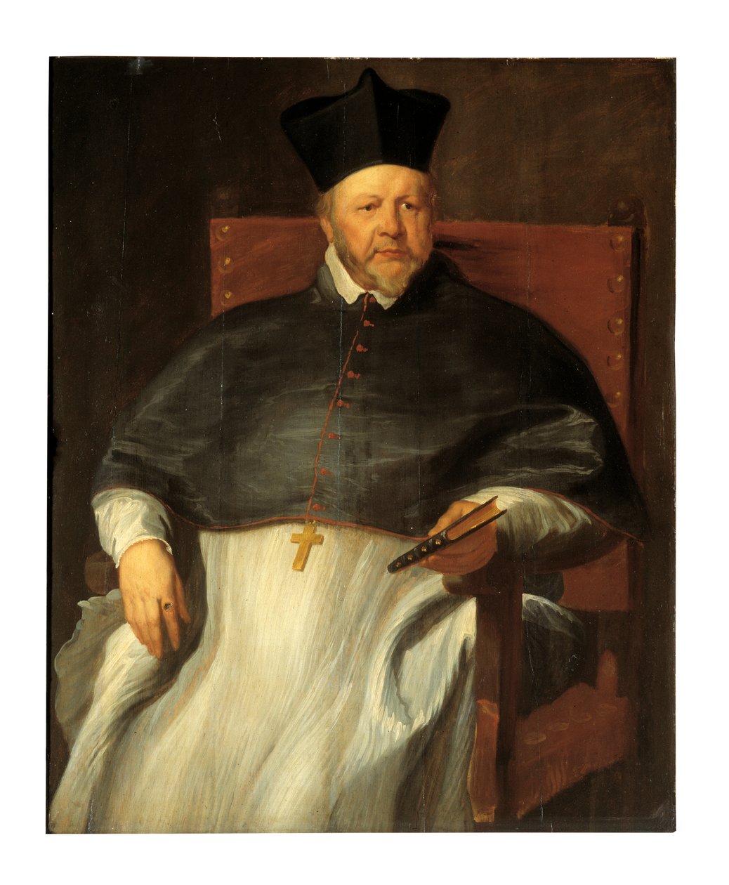 Portrett av Jan Malderus, biskop av Antwerpen (olje på panel) av Anthony van Dyck