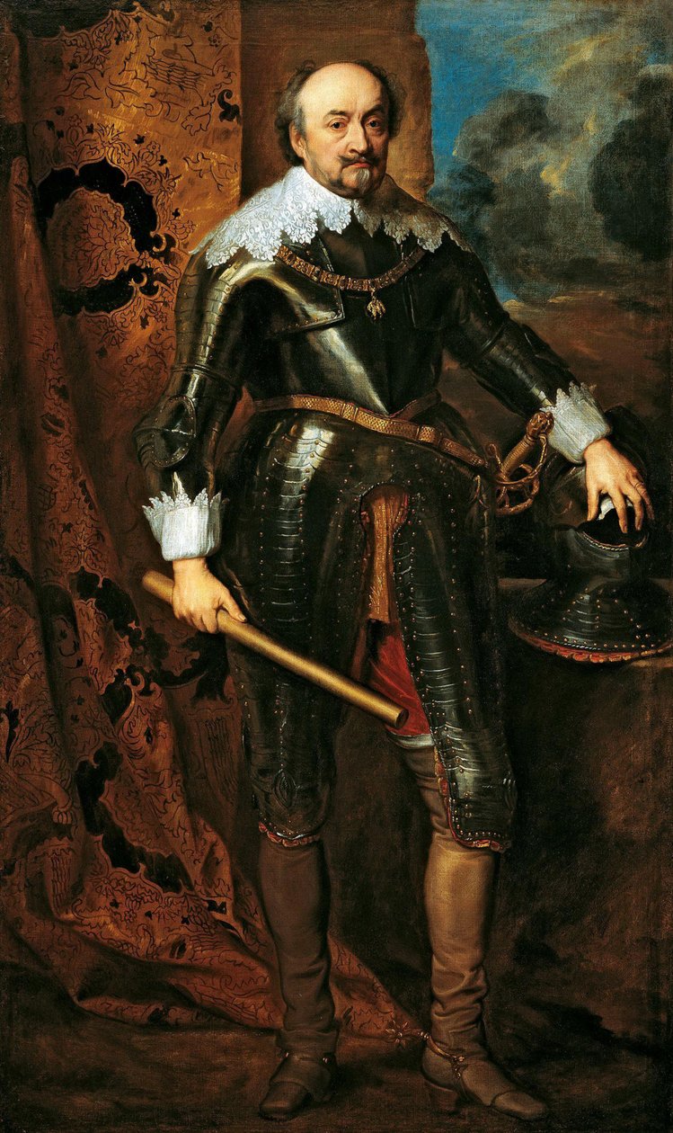 Portrett av Johannes VIII av Nassau-Siegen 1583-1638, 1617. av Anthony van Dyck