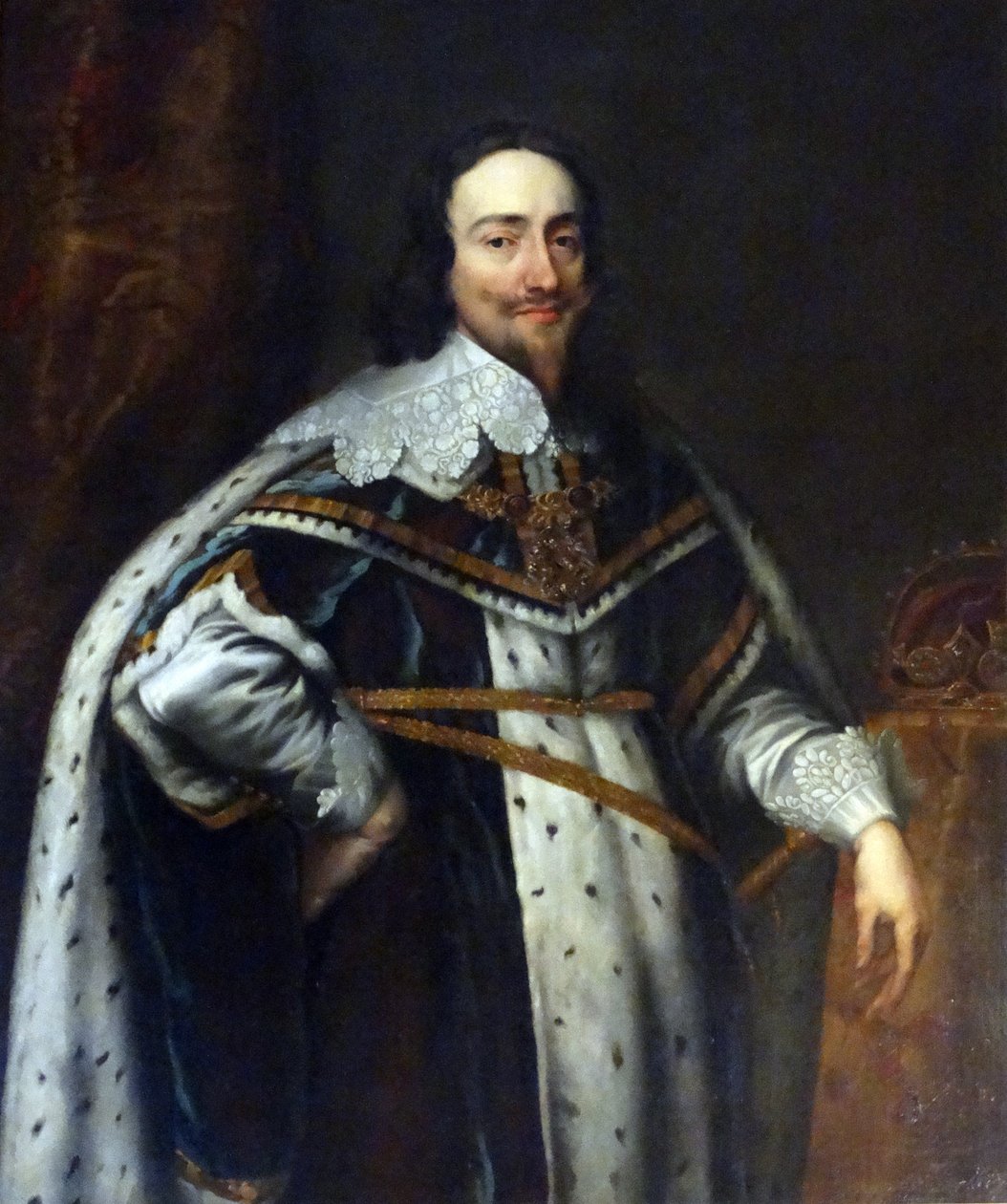 Portrett av kong Charles I av England (olje på lerret) av Anthony van Dyck