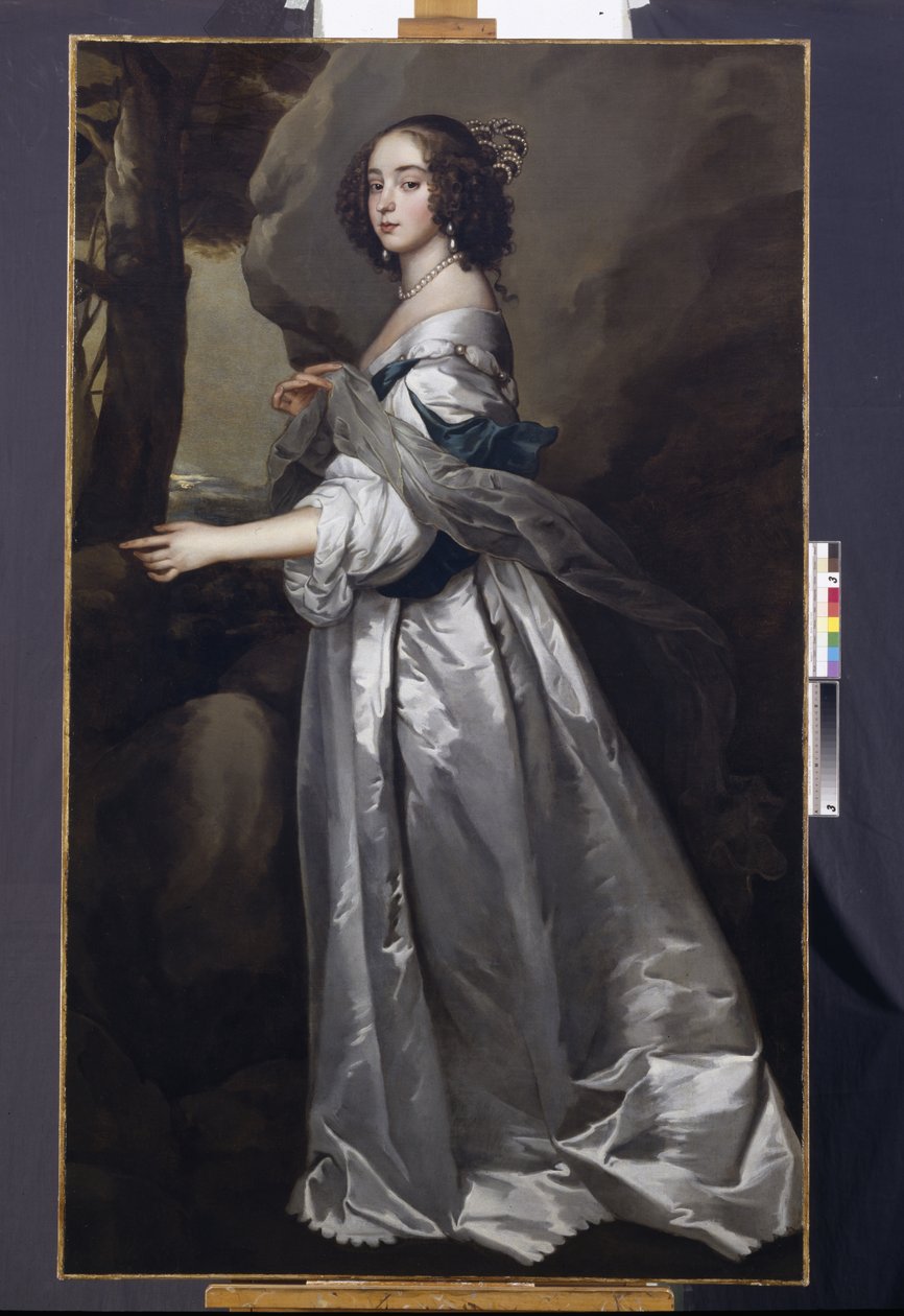 Portrett av Lady Frances Cranfield, Lady Buckhurst, senere grevinne av Dorset, ca. 1637-50 (olje på lerret) av Anthony van Dyck