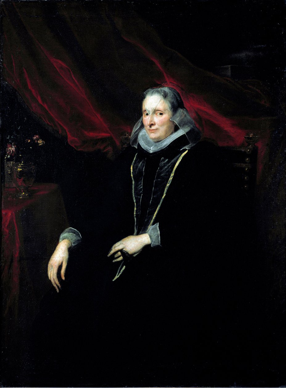 Portrett av Luigia Cattaneo Gentile-maleri av Antonie Van Dyck (1599-1641) 1621 rundt søndag. 147x112 cm Strasbourg, Musee des Beaux Arts av Anthony van Dyck
