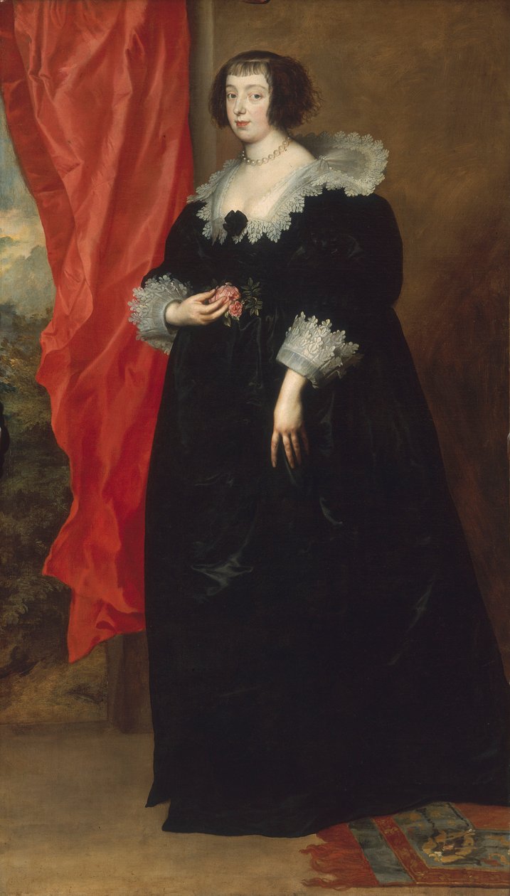 Portrett av Marguerite de Lorraine (1615-72), hertuginne av Orleans, 1634 av Anthony van Dyck