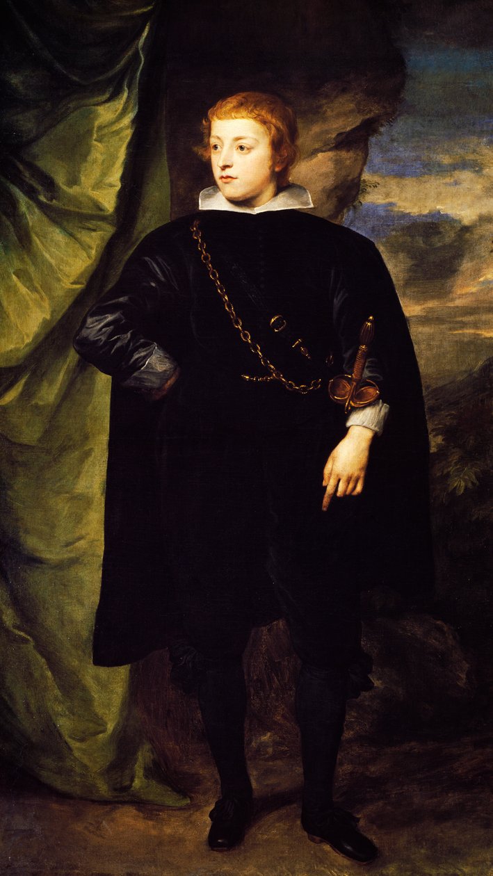 Portrett av prins Charles Louis av Pfalz (Mannheim 1617-1680), maleri av Anthony van Dyck (1599-1641) av Anthony van Dyck