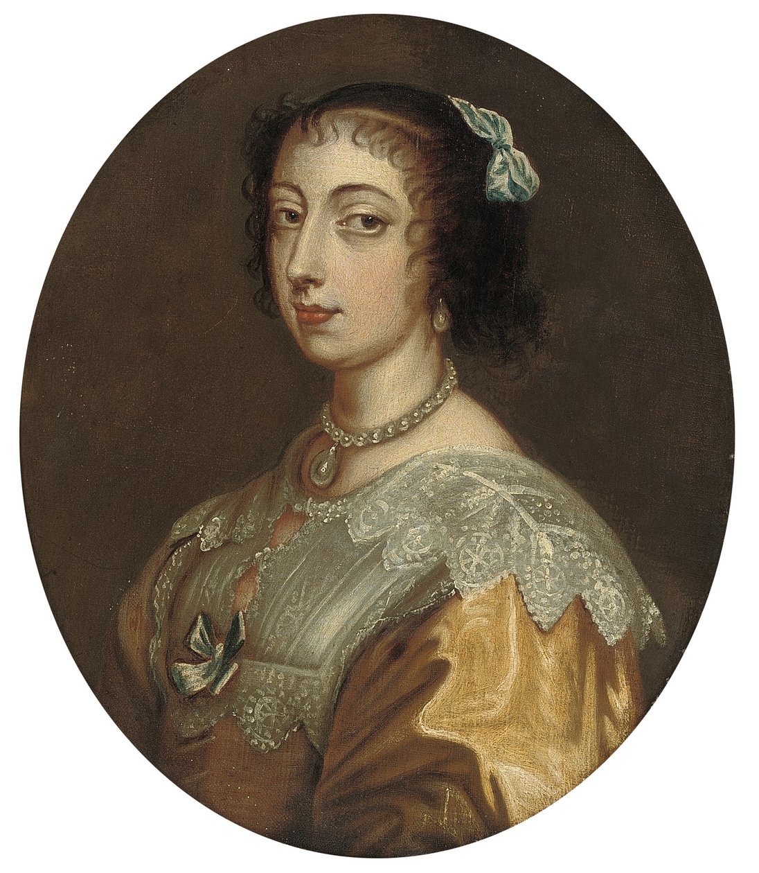 Portrett av dronning Henrietta Maria av Anthony van Dyck
