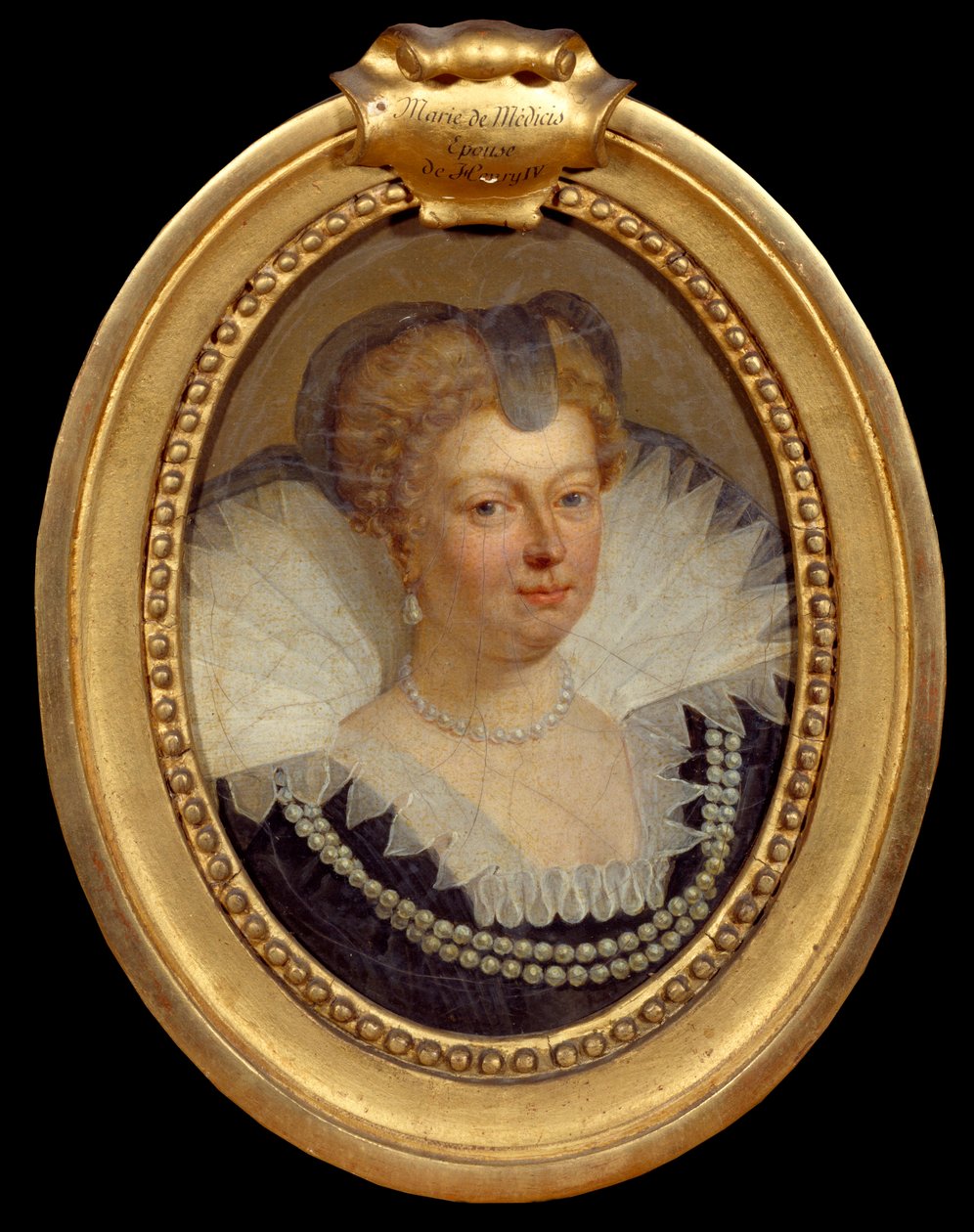 Portrett av dronning Mary av Medicis (Maria de Medici) (1573-1642) Maleri av Antoon Van Dyck (1599-1641) Chantilly fra 1600-tallet, Musee Conde av Anthony van Dyck