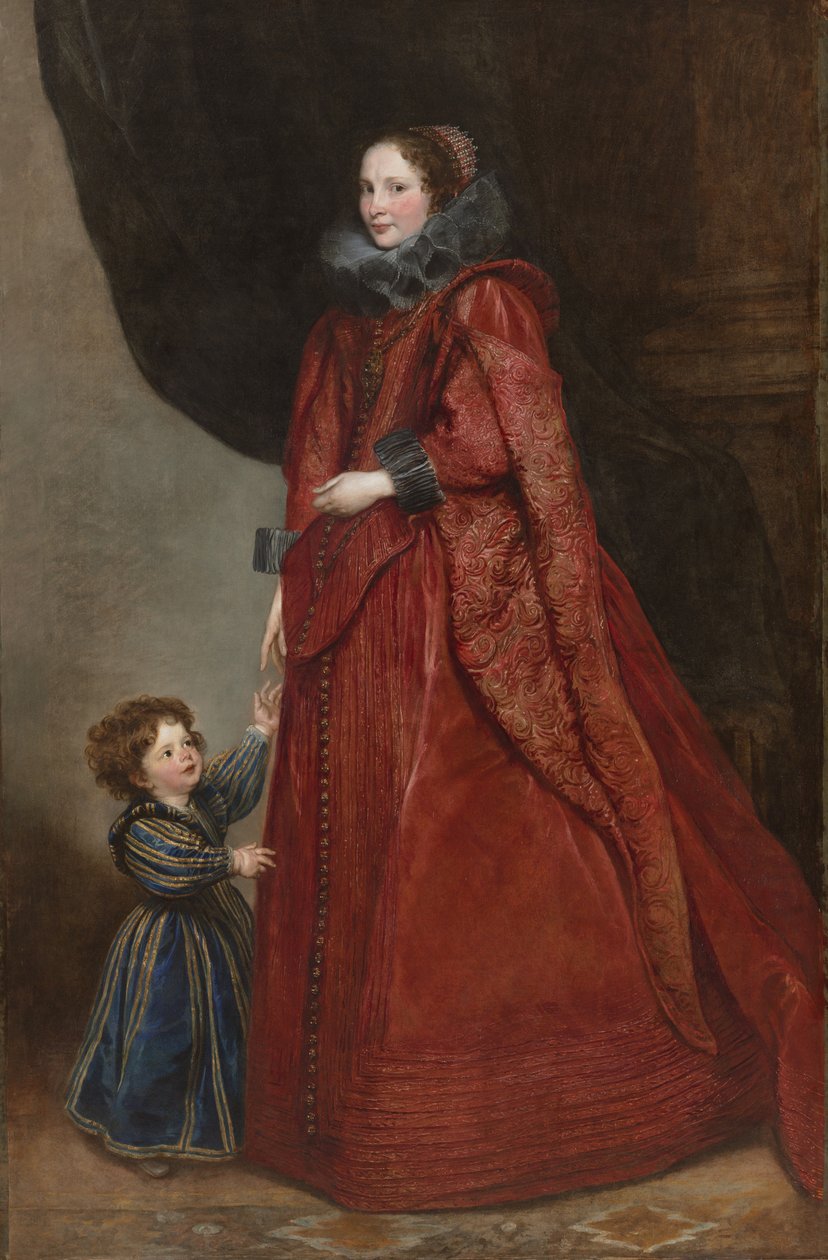 Portrait of a Woman and Child, ca. 1623-25 (olje på lerret) av Anthony van Dyck