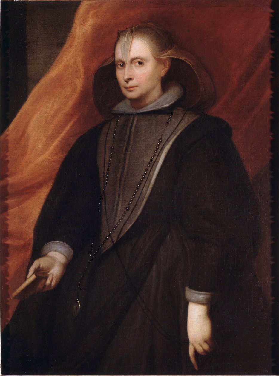 Portrett av en dame fra Genova (olje på lerret av Anthony van Dyck