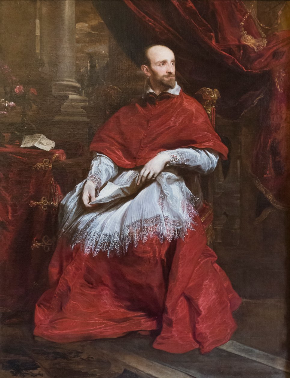 Portrett av kardinal Bentivoglio av Anthony van Dyck