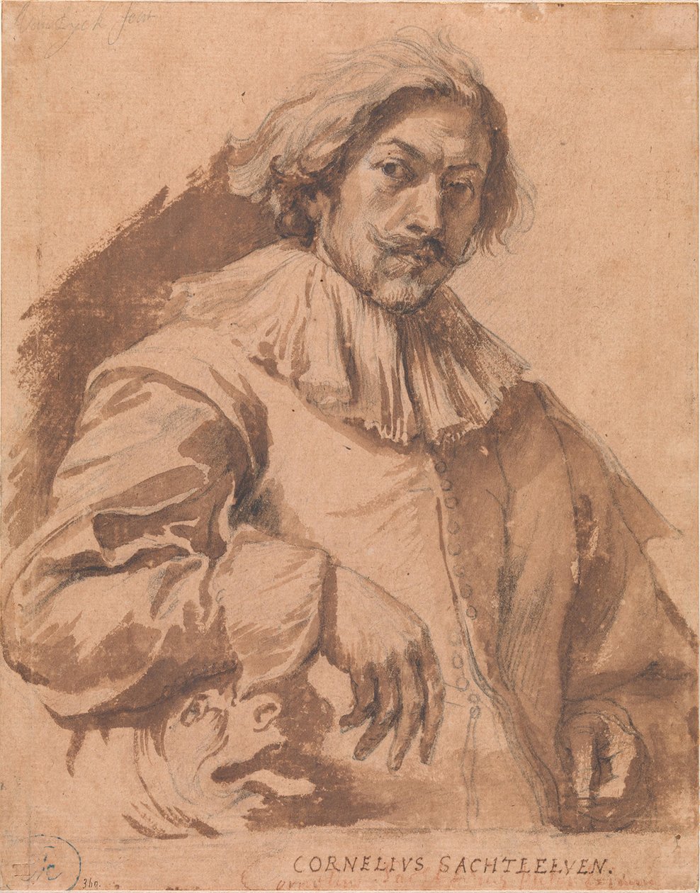Portrett av Cornelis Saftleven av Anthony van Dyck