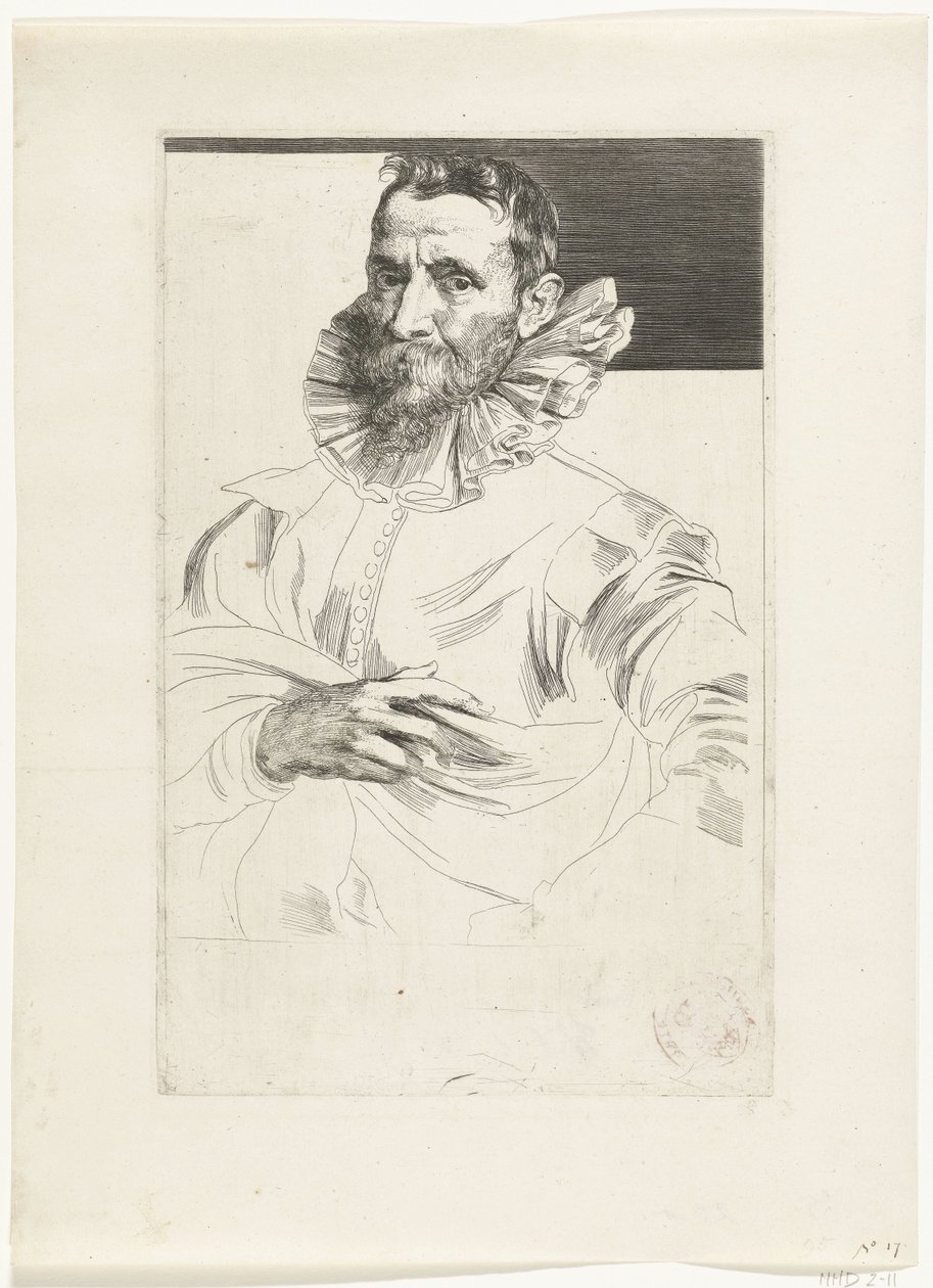 Portrett av Jan Brueghel den eldre av Anthony van Dyck