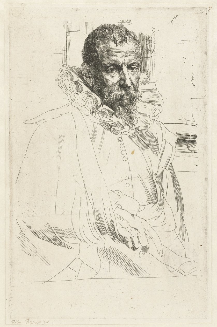 Portrett av Pieter Brueghel den yngre av Anthony van Dyck