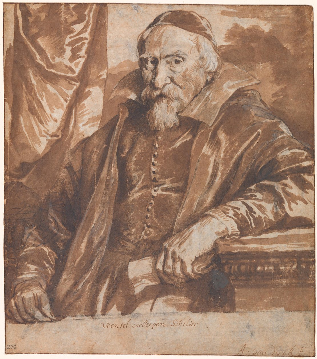 Portrett av Wenzel Coeberger (Coebergher) av Anthony van Dyck