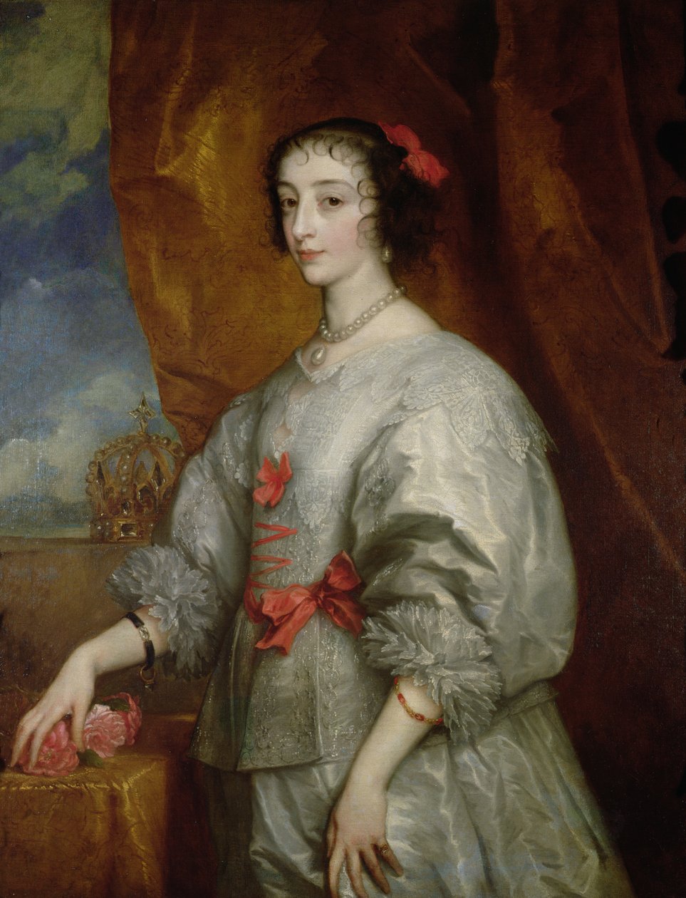 Dronning Henrietta Maria av Anthony van Dyck