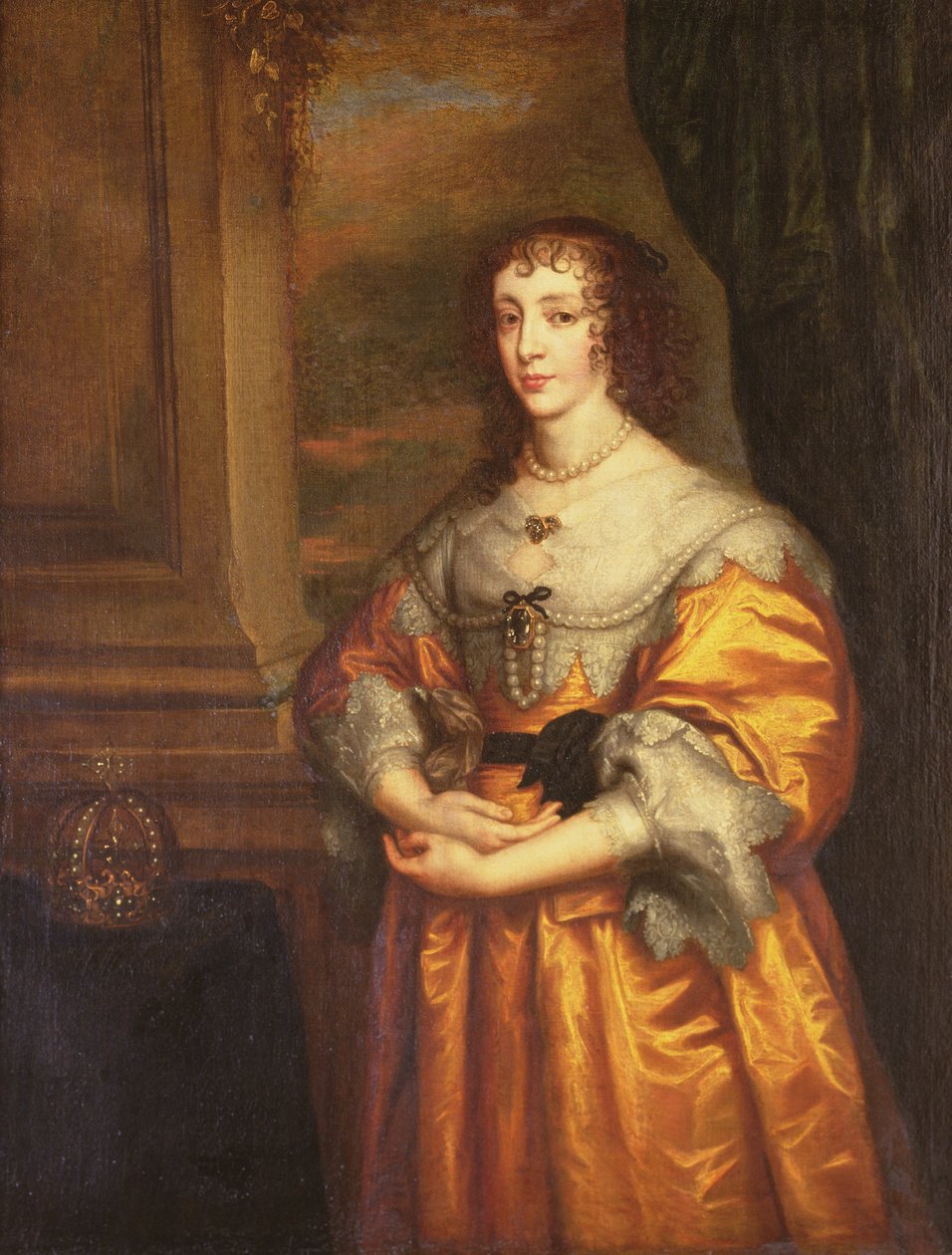 Dronning Henrietta Maria, ca. 1633 av Anthony van Dyck