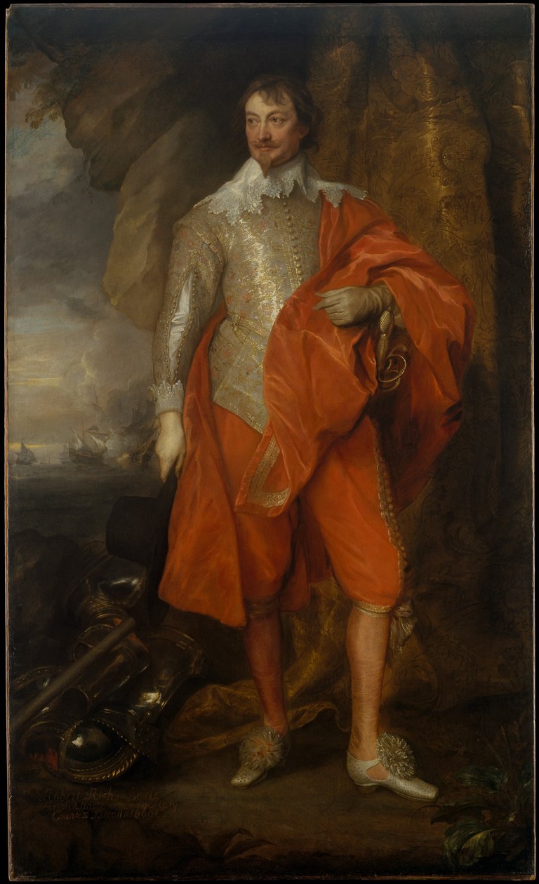 Robert Rich (1587-1658), andre jarl av Warwick av Anthony van Dyck