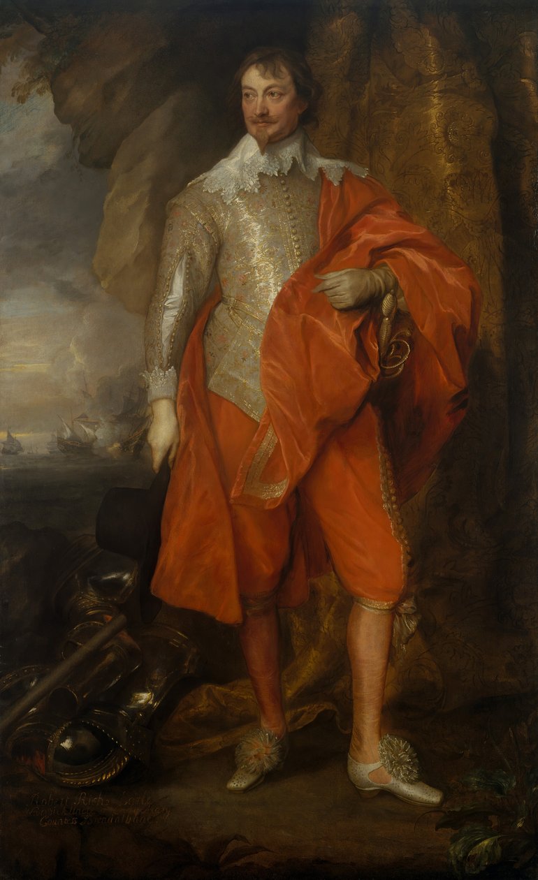 Robert Rich 1587-1658, andre jarl av Warwick, ca. 1632-35. av Anthony van Dyck