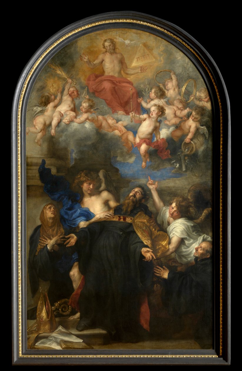 Saint Augustine in Ecstasy (olje på lerret) av Anthony van Dyck