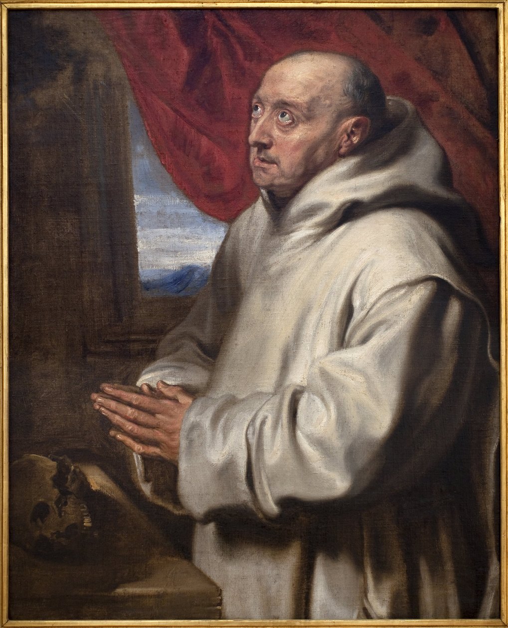 Saint Bruno (Bruno karteuseren, ca. 1030-1101). Maleri av Antoine (Antoine eller Antoon eller Anton) Van Dyck (1599-1641), olje på lerret av Anthony van Dyck