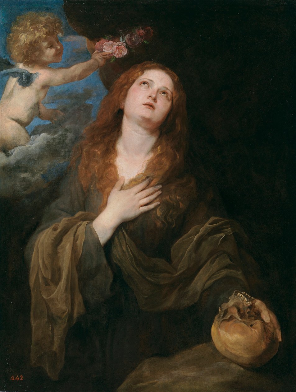Saint Rosalia av Anthony van Dyck
