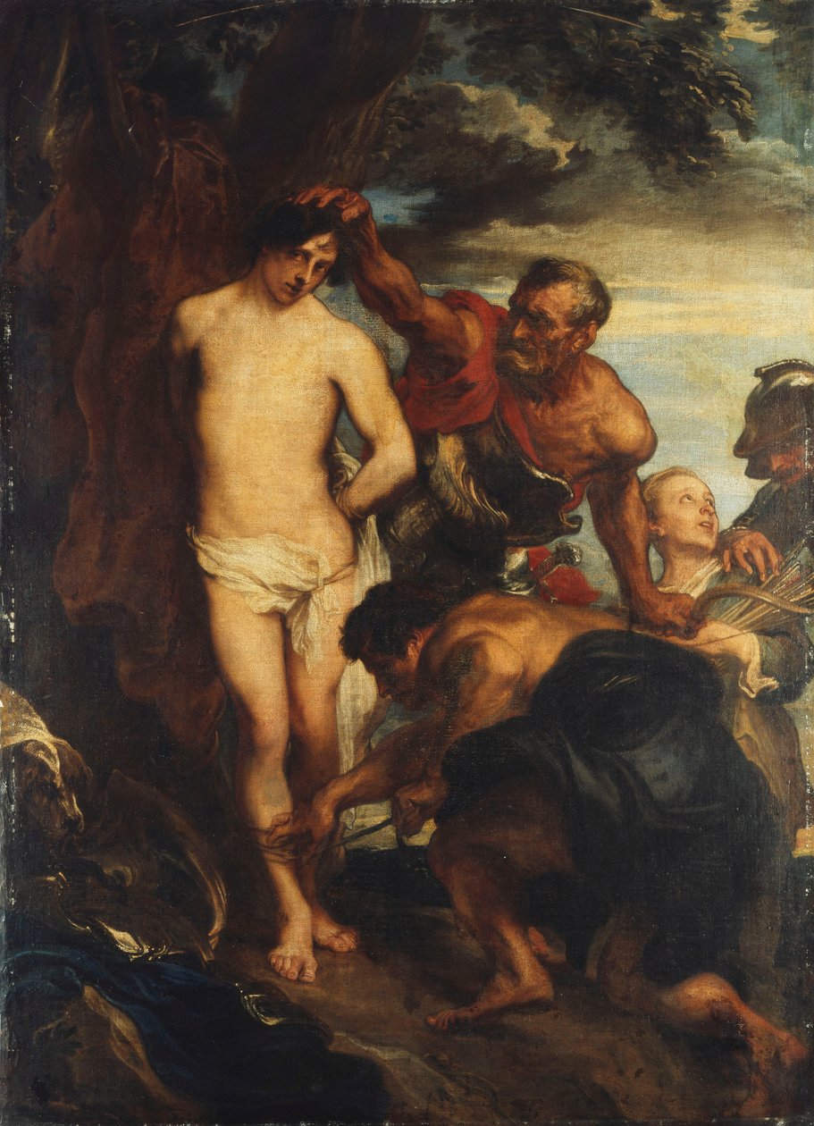 Den hellige Sebastian forberedte seg til Martydom, ca. 1622 av Anthony van Dyck