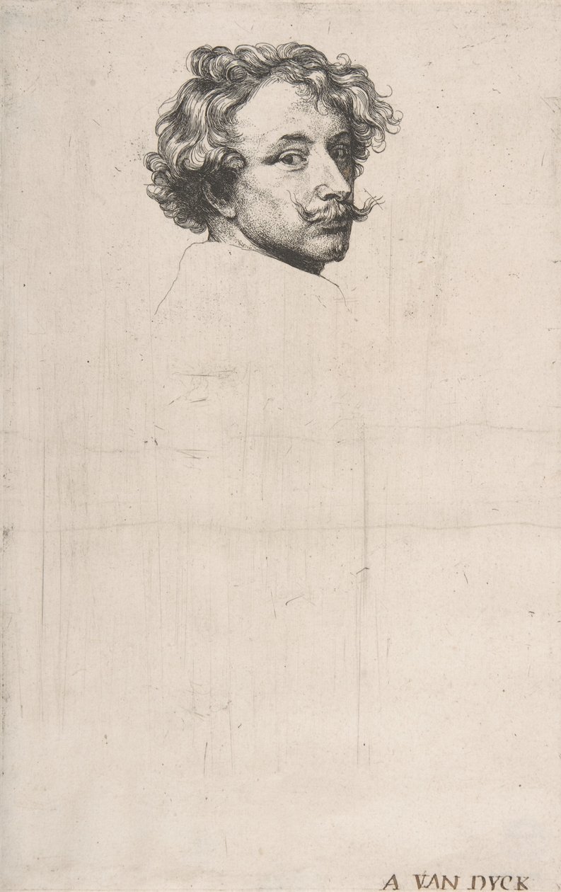 Selvportrett, fra The Iconography, ca. 1640. av Anthony van Dyck