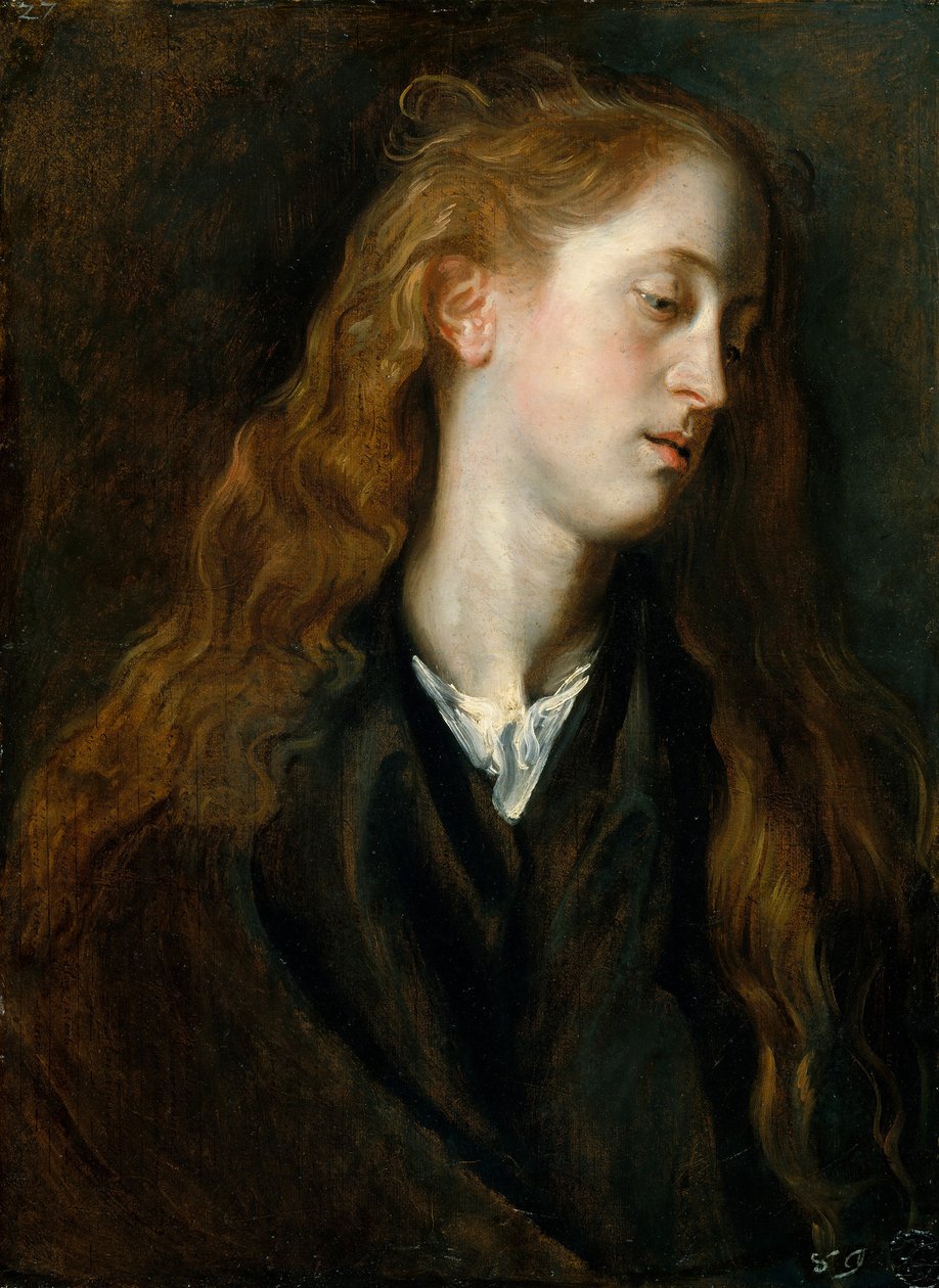 Studieleder for en ung kvinne, ca. 1618-20. av Anthony van Dyck