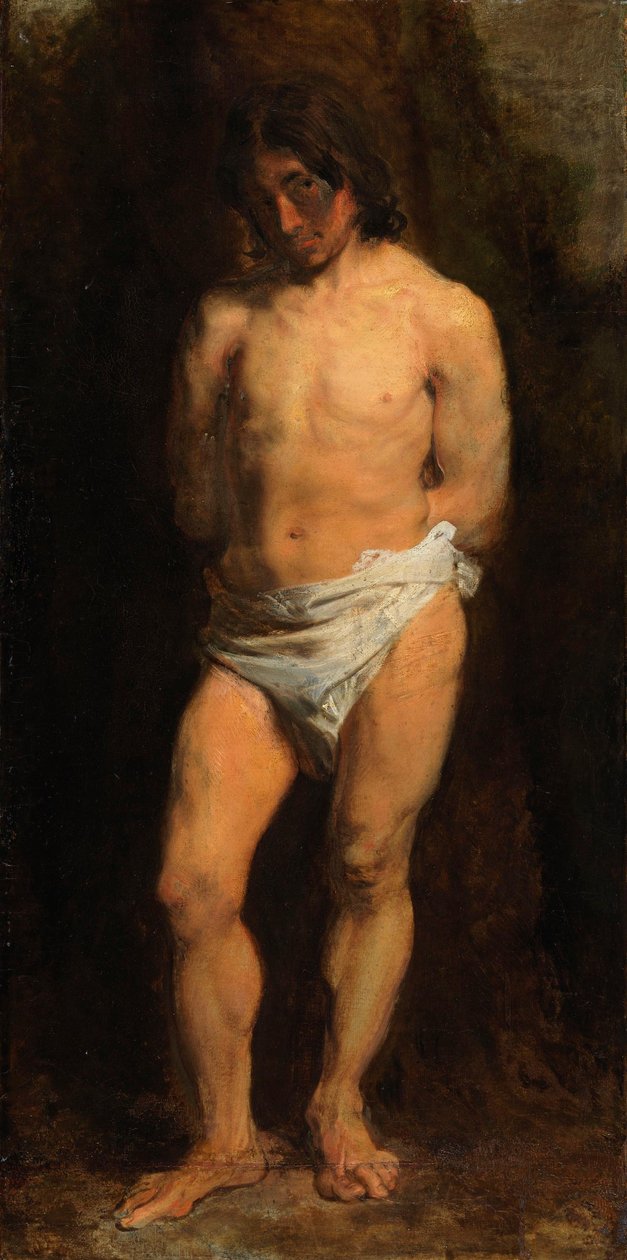 Studie av en naken ung mann av Anthony van Dyck
