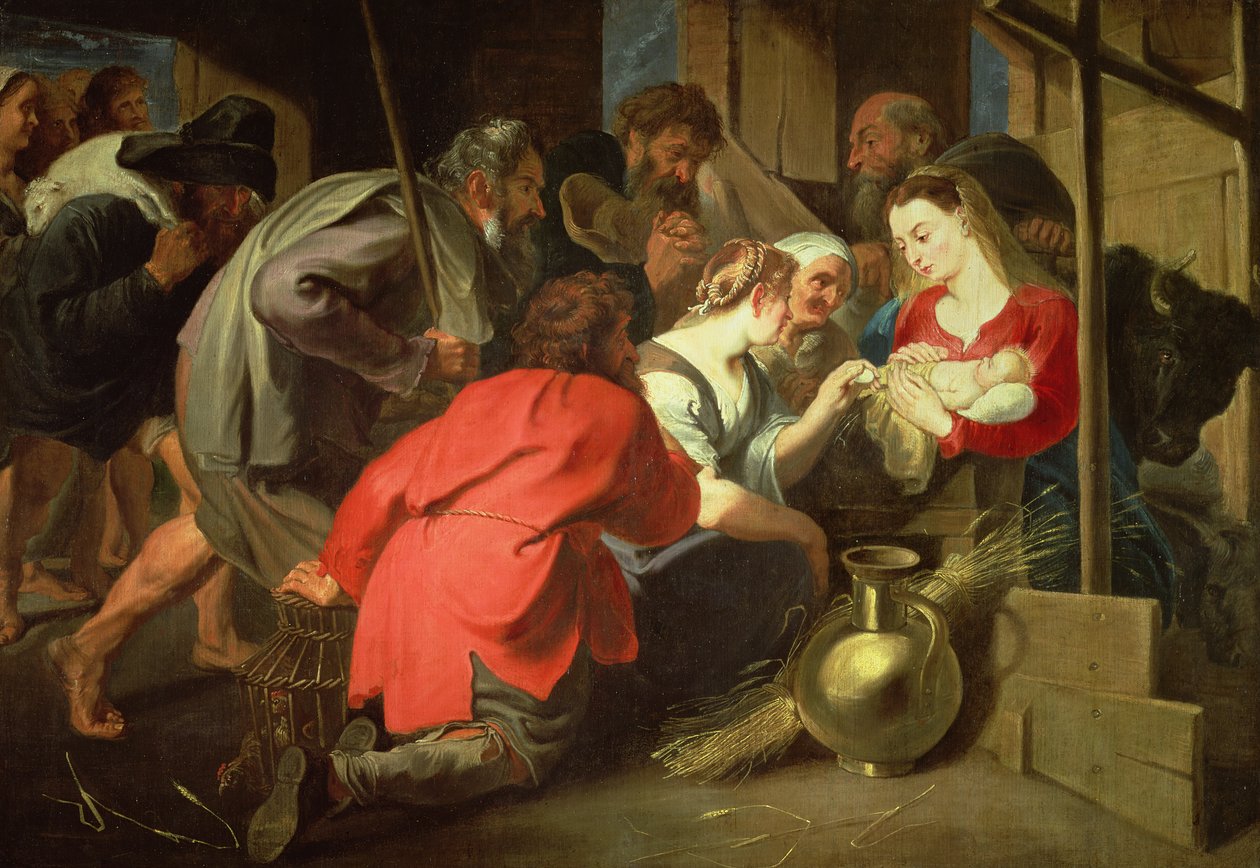 Hyrdenes tilbedelse, ca. 1616-18 av Anthony van Dyck