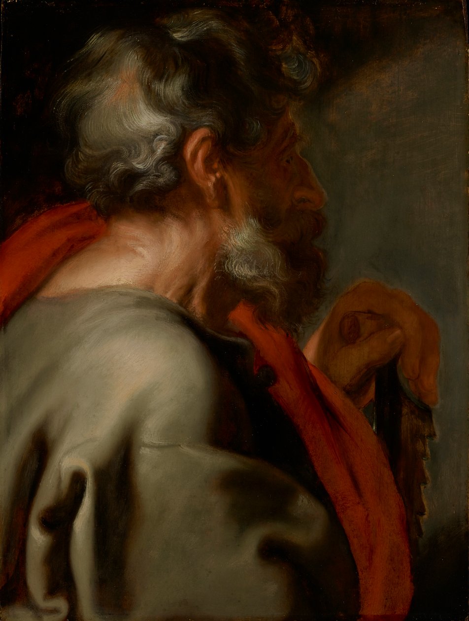 Apostelen Simon av Anthony van Dyck