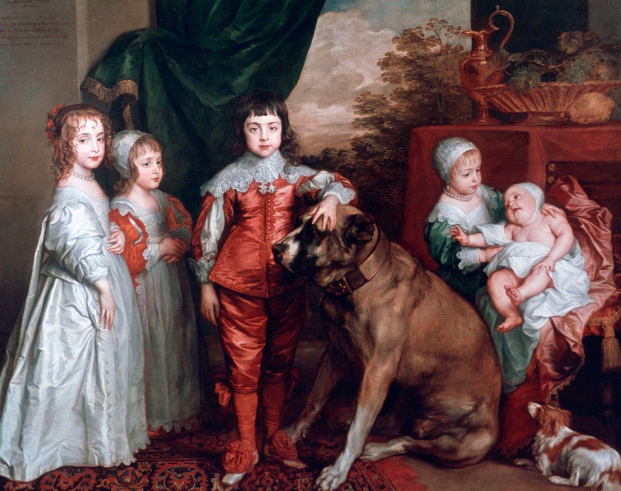 De fem eldste barna til Charles I, 1637. av Anthony van Dyck