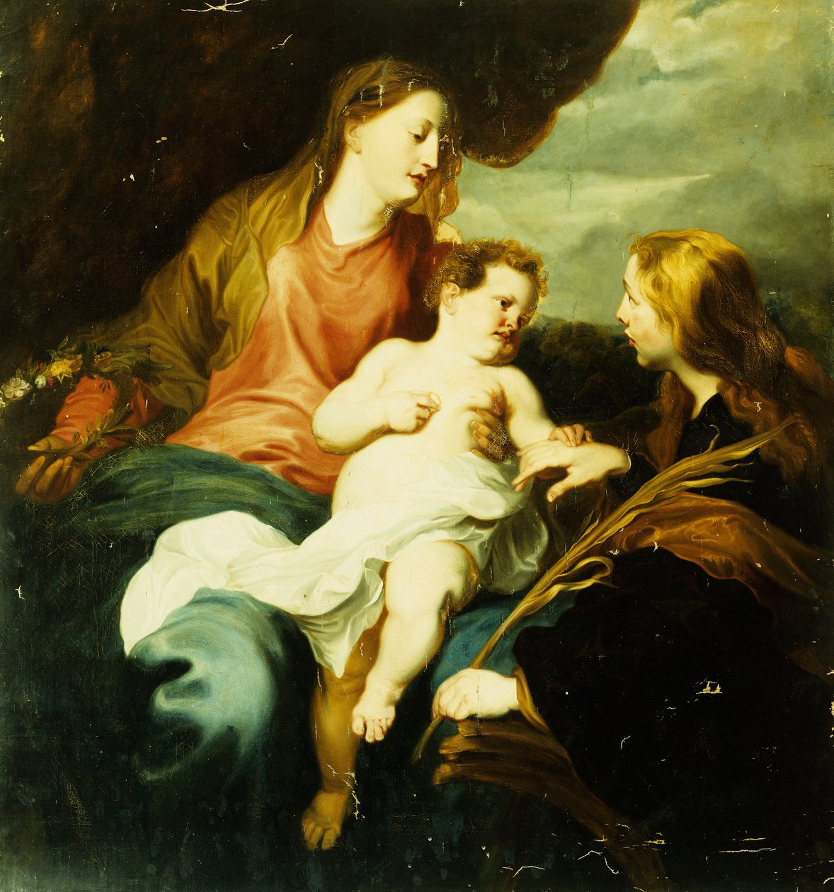 Den hellige familie, av Anthony van Dyck