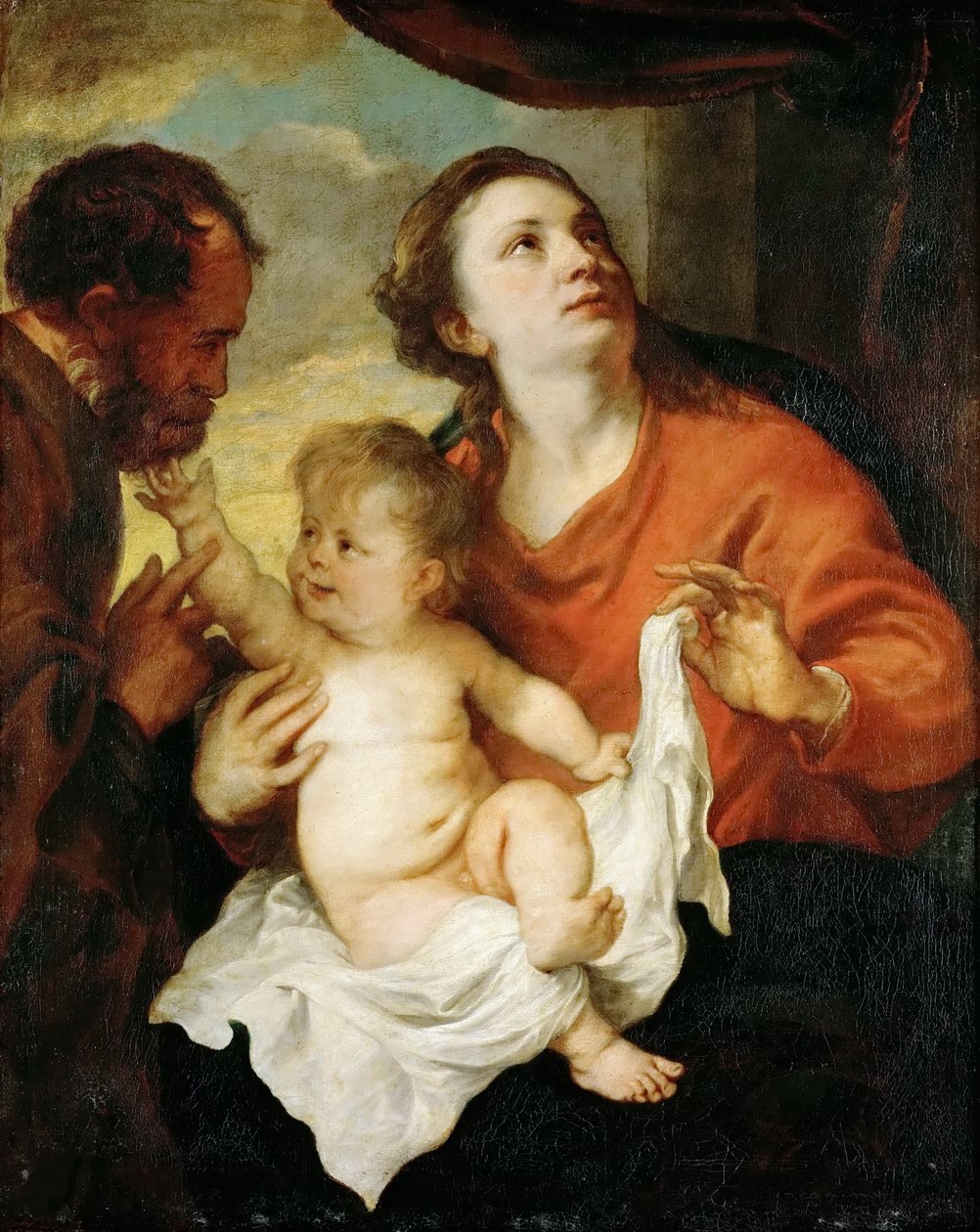 Den hellige familie, ca 1627. av Anthony van Dyck