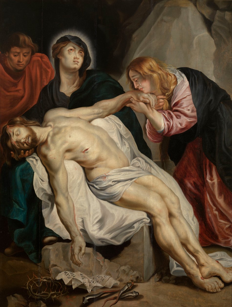 Klagesangen over den døde Kristus av Anthony van Dyck