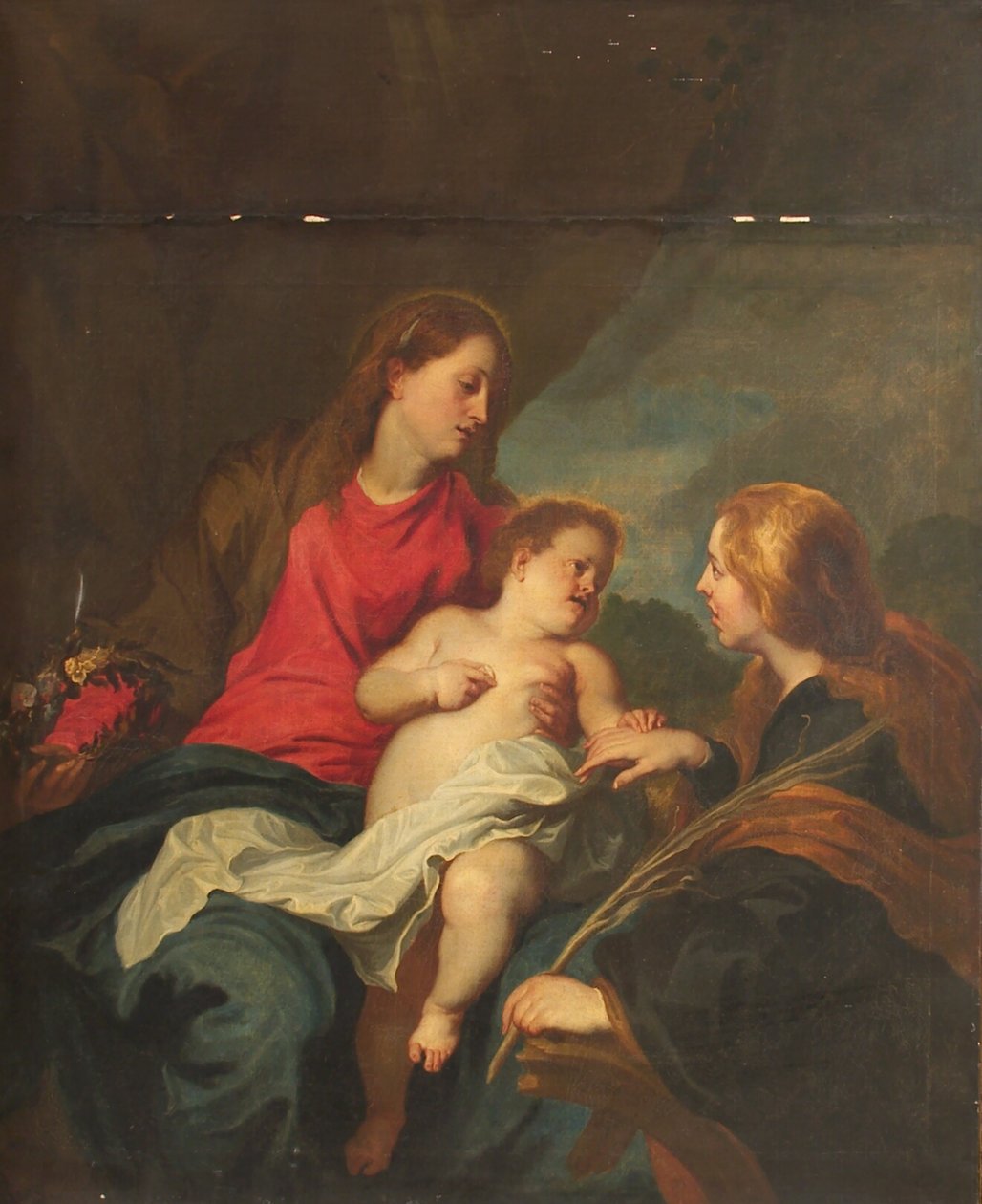 Det mystiske ekteskapet til St. Katarina av Alexandria av Anthony van Dyck