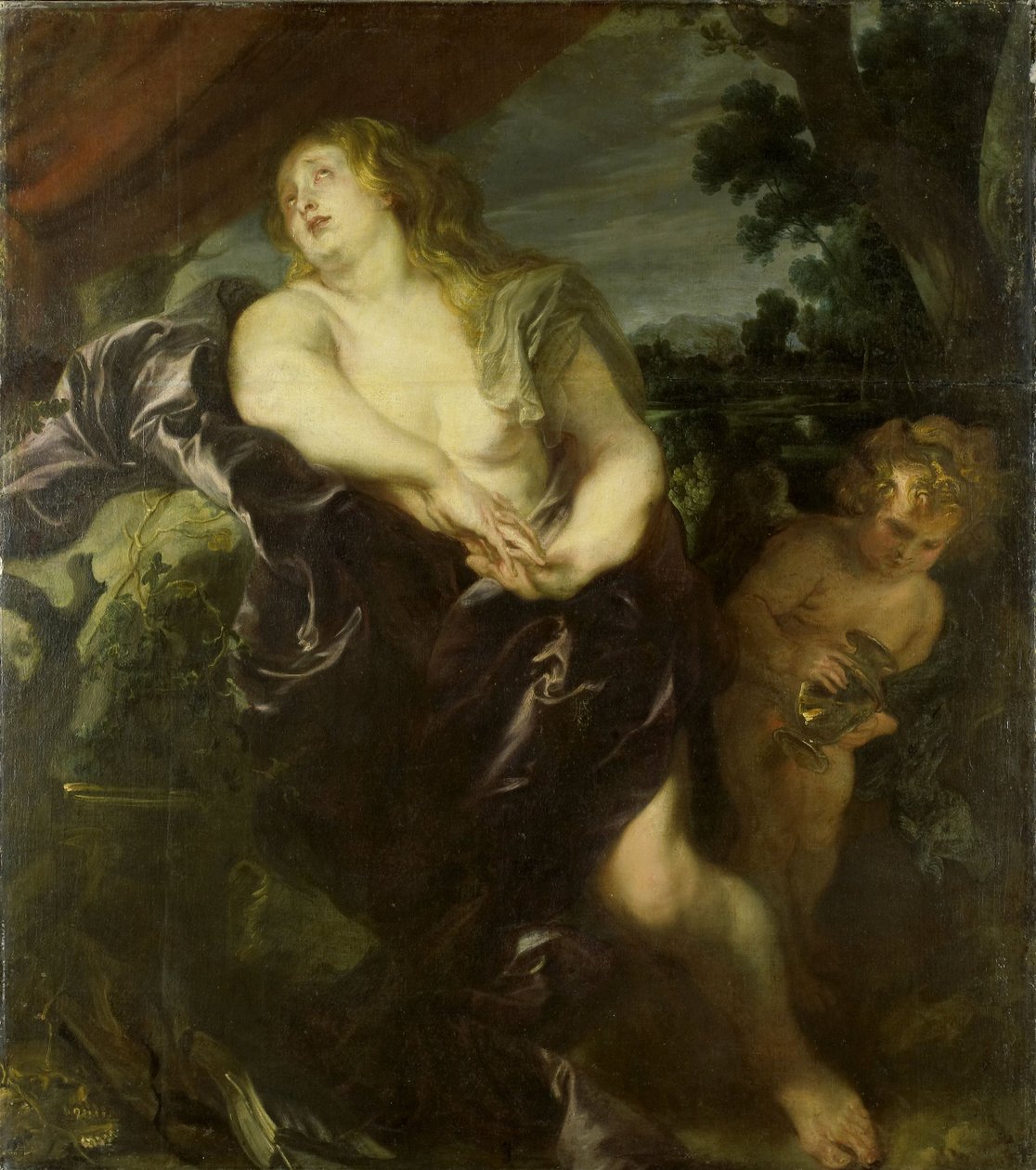Den angrende Maria Magdalena, 1620-35 av Anthony van Dyck