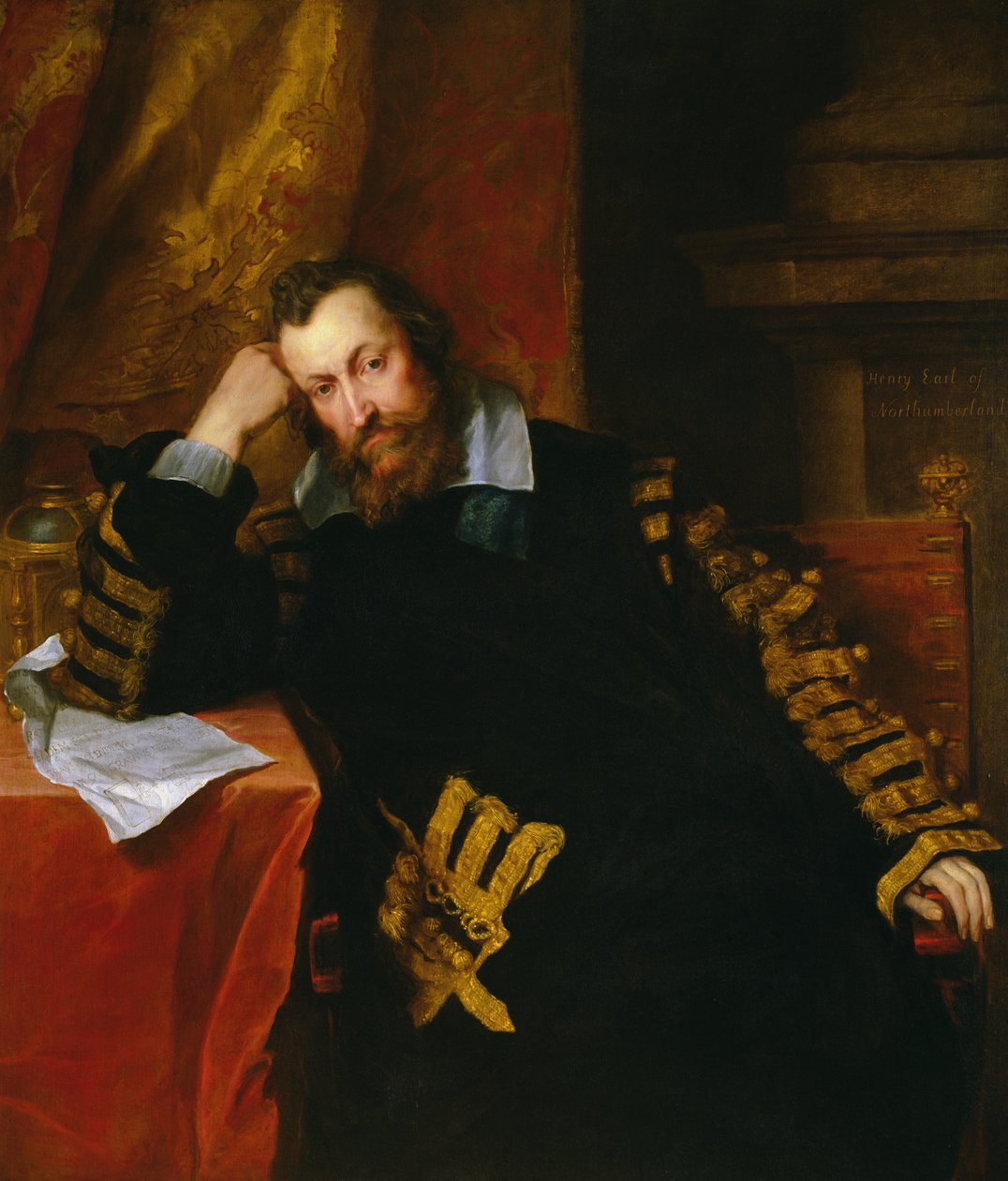 "The Wizard Earl", Henry Percy, 9. jarl av Northumberland, 1635 av Anthony van Dyck