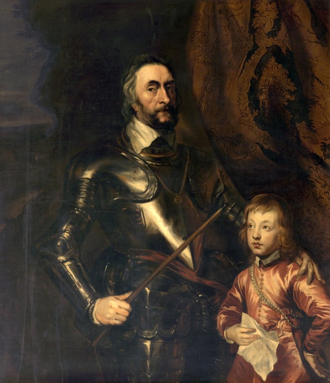 Thomas Howard, jarl av Arundel, og hans sønn Lord Maltravers av Anthony van Dyck