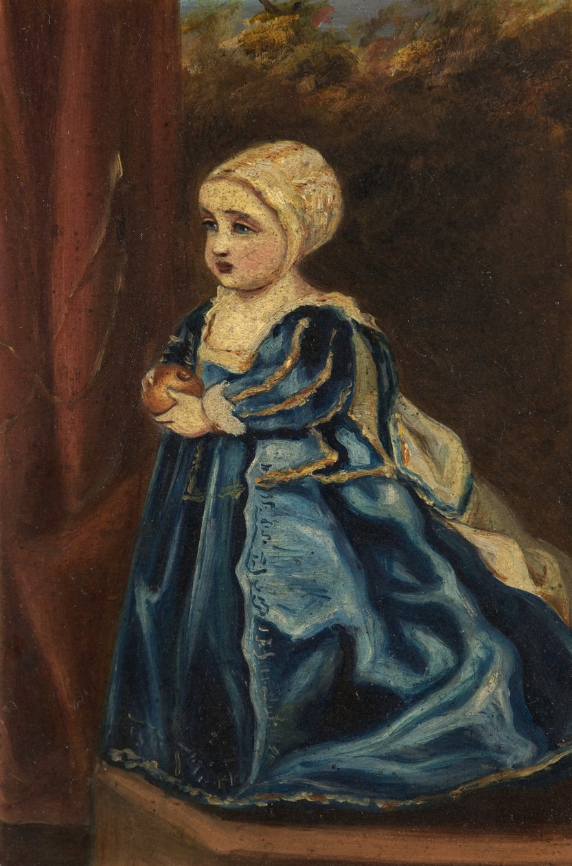 Portrett av en prinsesse, datter av kong Charles I av Anthony van after Dyck