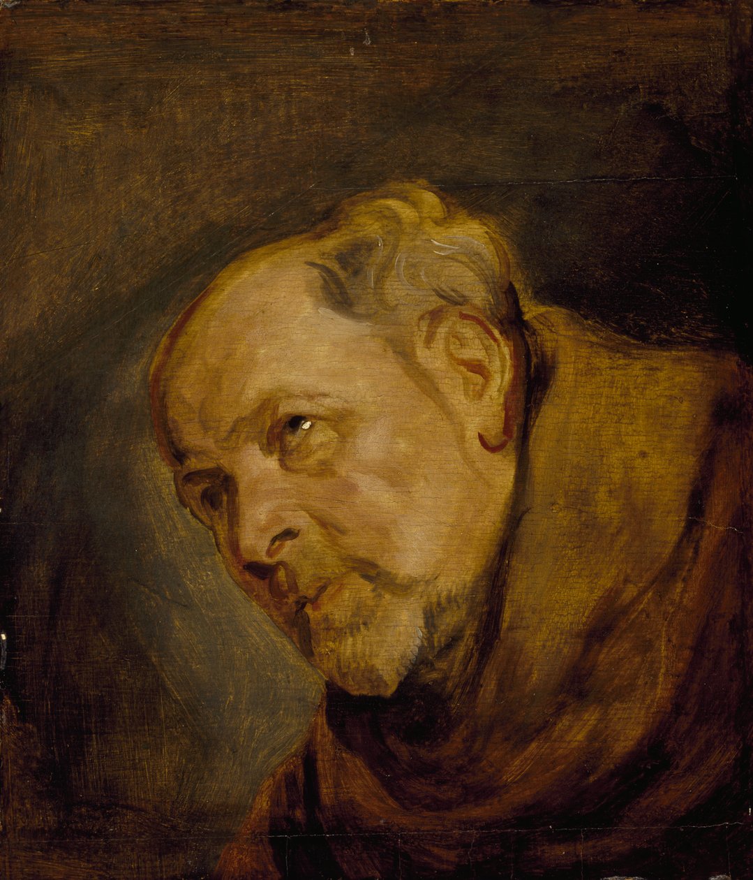 Leder for en munk (Jan Malderus, biskop av Antwerpen, som Saint Bonaventura) av Anthony van Dyck
