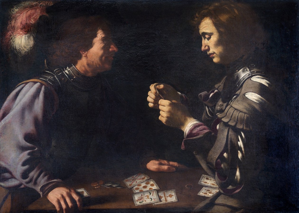 Kortspillere, ca. 1620 (olje på lerret) av Antiveduto Gramatica