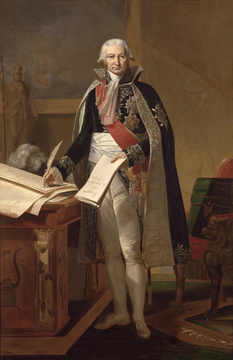 Jean-Baptiste de Nompere de Champagny (1756-1834) hertug av Cadore, etter et maleri av Theodore Rousseau (1812-67) bestilt i 1853 av Antoine Ansiaux