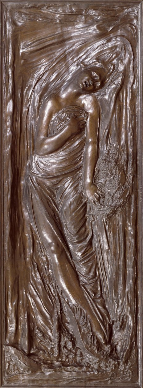 Ophelia, 1876 (bronse) av Antoine Augustin Preault