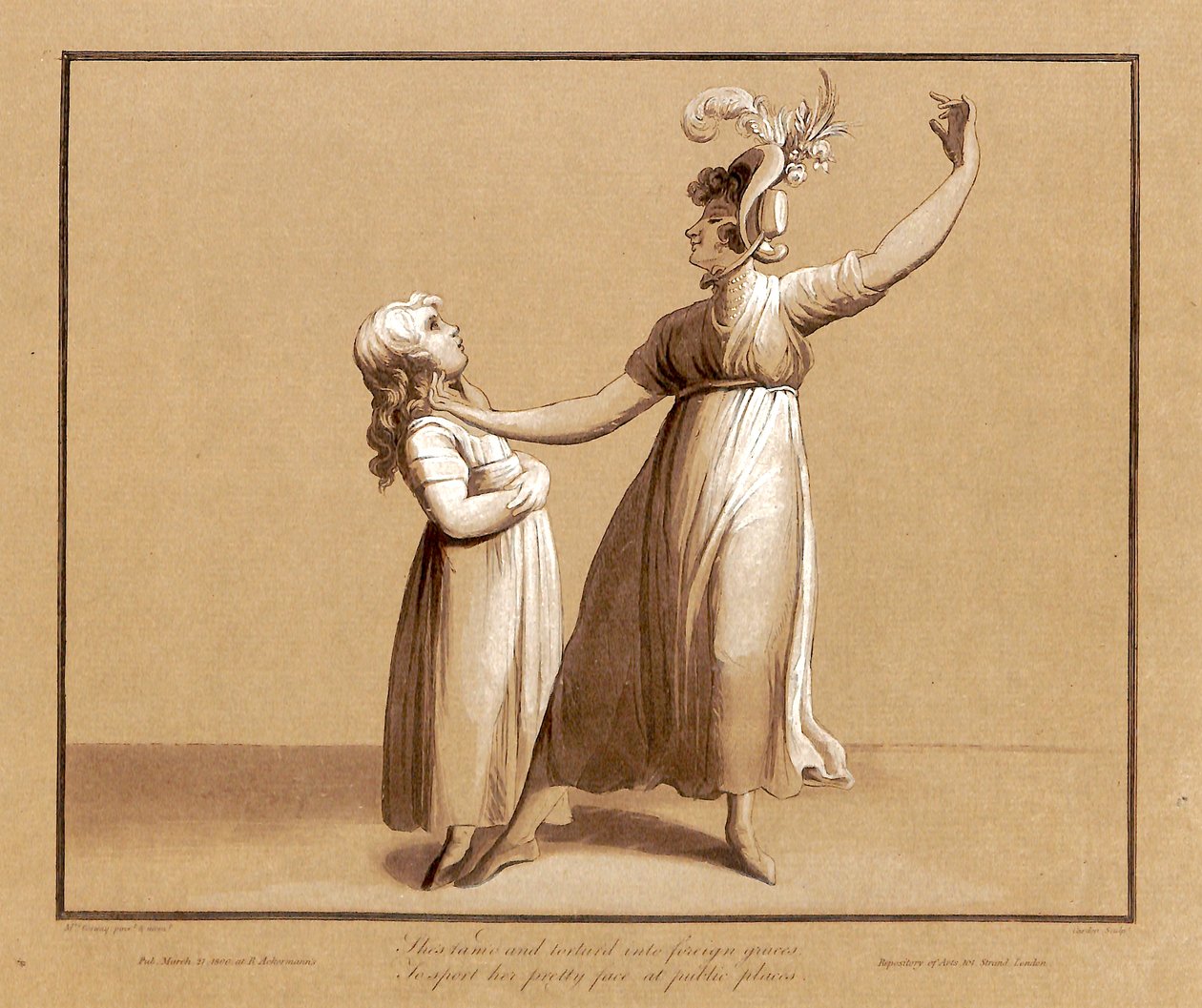 Portrett av Sarah Siddons som erklærte et dikt av Samuel Rogers 27. april 1795 av Antoine Cardon