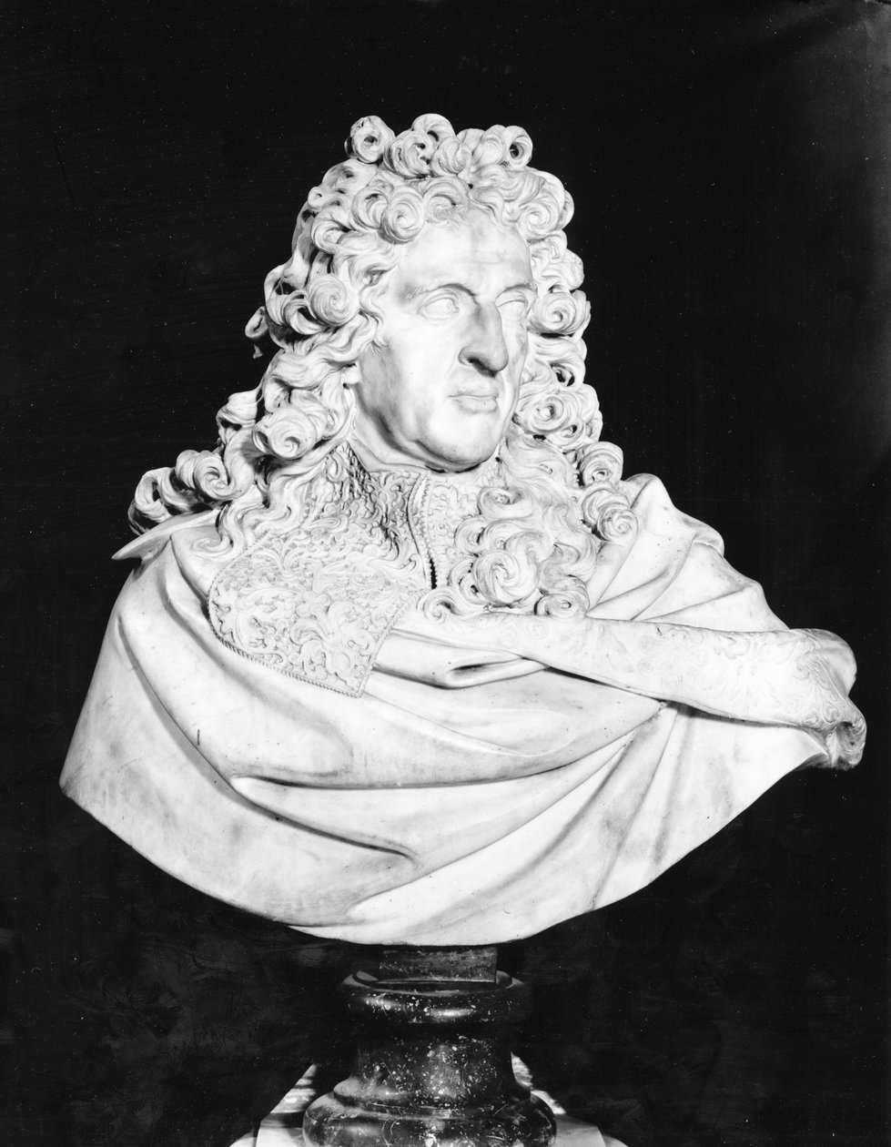 Byste av Andre Le Notre (1613-1700), etter 1700 (marmor) av Antoine Coysevox