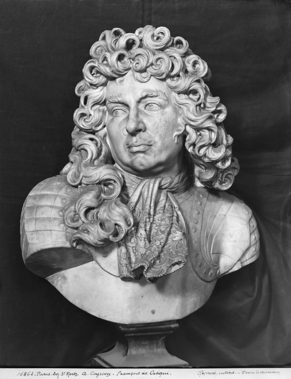 Byste av Francois de Crequy, ca. 1690 (marmor) av Antoine Coysevox